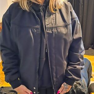 Elegant Black Bomber Jacket  Knightsbridge bomber jacket vintage small.